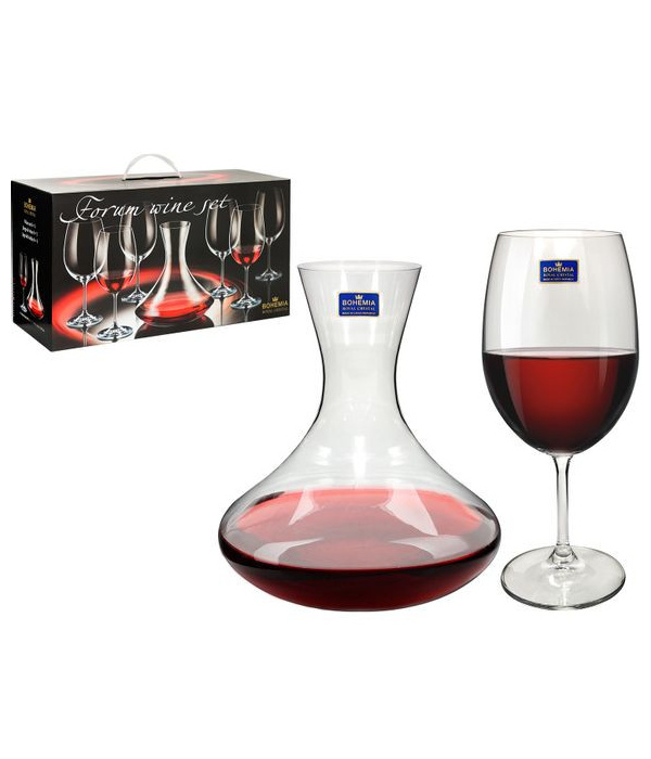 Сет за црно вино Bohemia decanter 31543 + 6x Martina/590ml