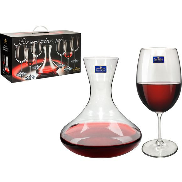 Сет за црно вино Bohemia decanter 31543 + 6x Martina/590ml