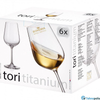 Сет 6 чаши за бело вино Bohemia Tori 390 ml