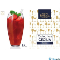 Сет 6 чаши Bohemia  Cecilia 470 ml