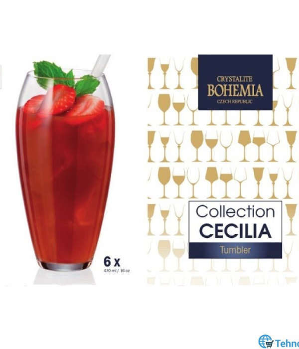 Сет 6 чаши Bohemia  Cecilia 470 ml