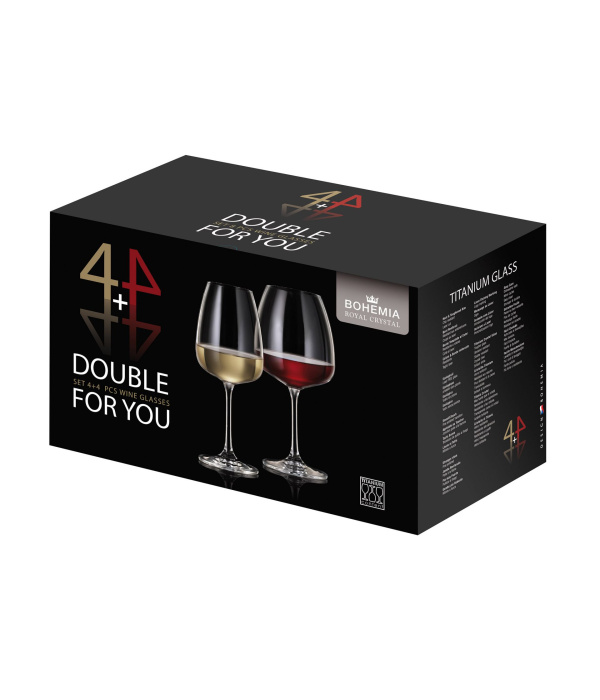 Сет Bohemia Double for You Fascino (4x480ml+4x680ml)