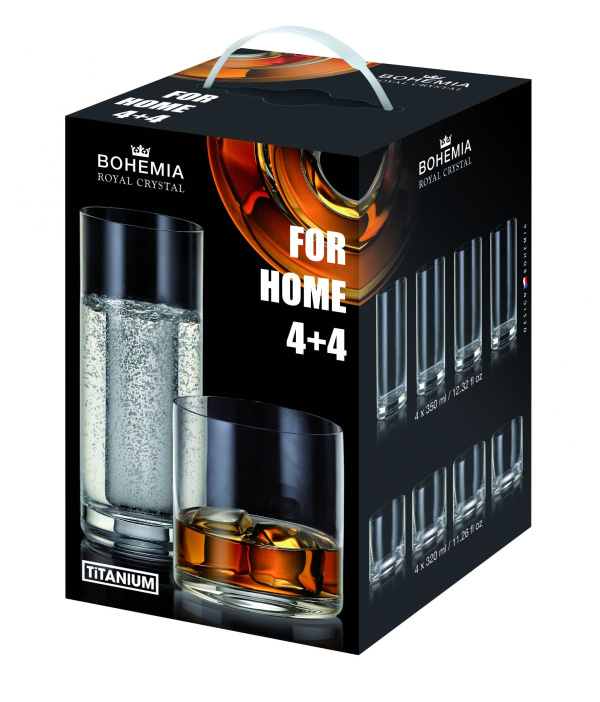 FOR HOME сет Bohemia 4+4 (320ml+350ml)