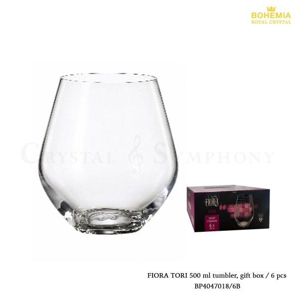 Сет 6 чаши за вода Bohemia Fiora Tori 500ml