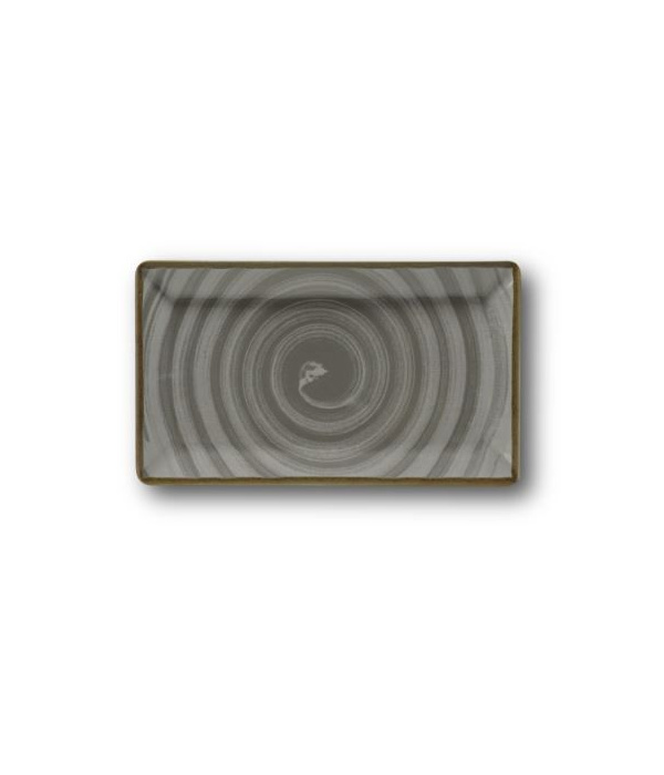 Чинија сервер Saturnia Vortex Grey Kimi 26 x 15 cm 24523#ZVOR03