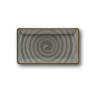 Чинија сервер Saturnia Vortex Grey Kimi 29 x 17,5 cm 24524#ZVOR03